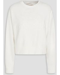 Zimmermann - French Cotton-blend Terry Sweatshirt - Lyst