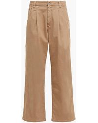 Brunello Cucinelli Bead-embellished High-rise Straight-leg Jeans - Natural