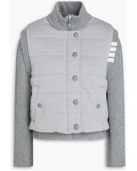 Thom Browne - Reversible Striped Quilted Wool Jacket - Lyst