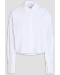 Jonathan Simkhai - Renata Cropped Cotton-Poplin Shirt - Lyst
