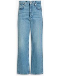 Rag & Bone - Shea High-Rise Straight-Leg Jeans - Lyst