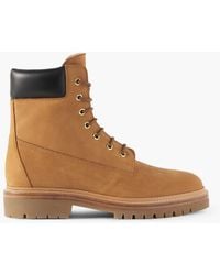 LEGRES - Leather-trimmed Nubuck Ankle Boots - Lyst
