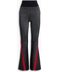 Perfect Moment - Ribbed Intarsia Merino Wool-Blend Track Pants - Lyst