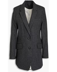 Rag & Bone - Blazer aus tweed aus einer wollmischung mit nadelstreifen - Lyst