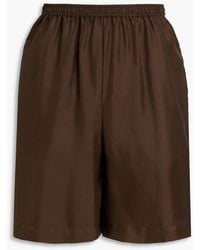 Loulou de Saison - Zinia Silk-twill Shorts - Lyst