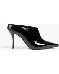 McQueen - Thorn Patent-leather Mules - Lyst