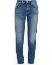 Acne Studios - Faded High-rise Slim-leg Jeans - Lyst