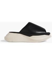Rick Owens - Get Puffer Padded Leather Slides - Lyst
