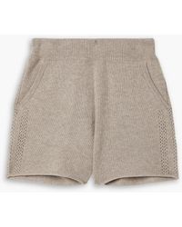 LeKasha - Morzine Pointelle-knit Cashmere Shorts - Lyst