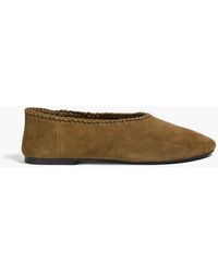 A.Emery - Park Whipstitched Suede Flats - Lyst