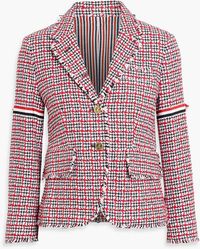 Thom Browne - Checked Cotton-Tweed Blazer - Lyst