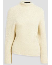 Proenza Schouler - Sequined Tinsel And Knitted Turtleneck Sweater - Lyst