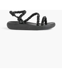 Ancient Greek Sandals - Scrunchie Eleftheria Faux Leather Sandals - Lyst