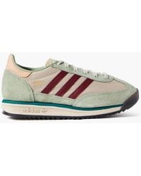 adidas - Sl 72 Rs Leather And Suede-Trimmed Mesh Sneakers - Lyst