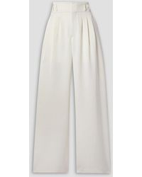 Altuzarra - Tyr hose mit weitem bein aus grain de poudre mit falten - Lyst