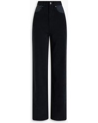 ROTATE BIRGER CHRISTENSEN - Two-tone High-rise Straight-leg Pants - Lyst