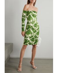 Emilia Wickstead Ragna Rose-print Taffeta-faille Dress in Yellow | Lyst  Australia