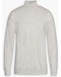N.Peal Cashmere - Mélange Cashmere Turtleneck Sweater - Lyst