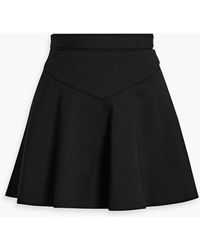 RED Valentino - Flared Crepe Mini Skirt - Lyst