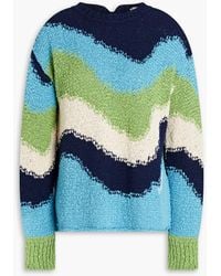Marni - Pullover aus baumwolle in colour-block-optik - Lyst