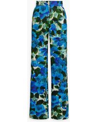 Dries Van Noten - Floral-print Cotton Wide-leg Pants - Lyst