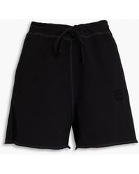 Ganni - French Cotton-terry Shorts - Lyst