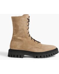 IRO - Kosmic Lace-up Suede Boots - Lyst