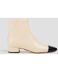 Veronica Beard - Cecile Two-tone Leather Ankle Boots - Lyst