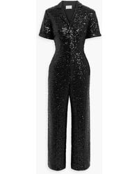 HVN - Gia Sequined Crepe Wide-leg Jumpsuit - Lyst