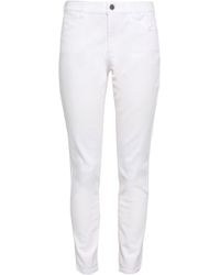 DKNY High-rise Slim-leg Jeans White