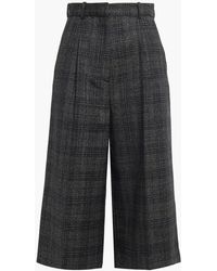 Sandro Pleated Plaid Shorts | Lyst Canada