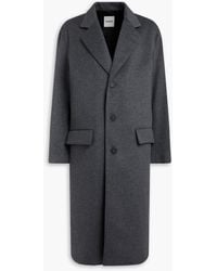 Sandro - Wool And Cashmere-Blend Felt Coat - Lyst
