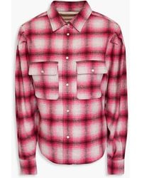 Isabel Marant - Reosi Checked Wool-blend Flannel Shirt - Lyst