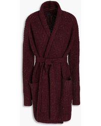 Rag & Bone - Donegal Ribbed Recycled Wool-blend Cardigan - Lyst