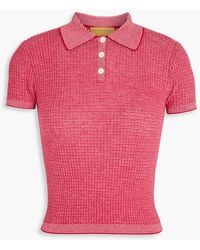 Guest In Residence - Poloshirt aus kaschmir mit streifen - Lyst