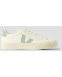 Veja - Campo Suede-Trimmed Leather Sneakers - Lyst