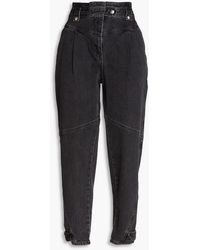 IRO - Cropped High-rise Tapered Jeans - Lyst
