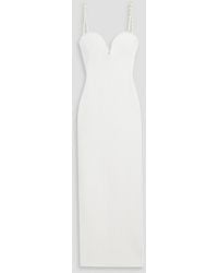 Galvan London - Thalia Embellished Ribbed-knit Maxi Dress - Lyst