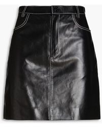 Sandro - Jamie Leather Mini Skirt - Lyst