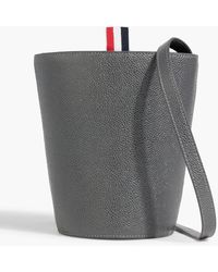 Thom Browne - Pebbled-leather Bucket Bag - Lyst