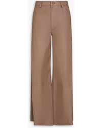 Loulou de Saison - Figari hose mit weitem bein aus leder - Lyst