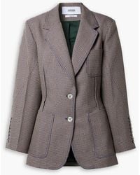 Christopher John Rogers - Checked Wool-blend Blazer - Lyst
