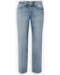 L'Agence - Milana stovepipe hoch sitzende cropped jeans mit schmalem bein - Lyst