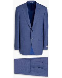 Canali - Anzug mit schmaler passform aus wolle - Lyst