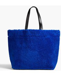 Stand Studio - Shopping Faux Shearling Tote - Lyst