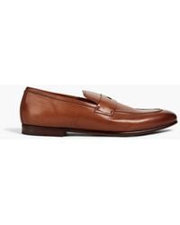 Dunhill - Chiltern Burnished Leather Loafers - Lyst