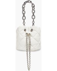 Stand Studio - Yvette Quilted Faux Leather Bucket Bag - Lyst