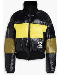 Ganni - Askja Quilted Striped Shell Bomber Jacket - Lyst