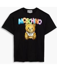 Moschino - Logo-print Cotton-jersey T-shirt - Lyst