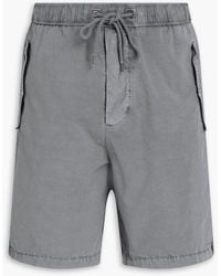 James Perse - Shorts aus popeline aus stretch-baumwolle mit tunnelzug - Lyst